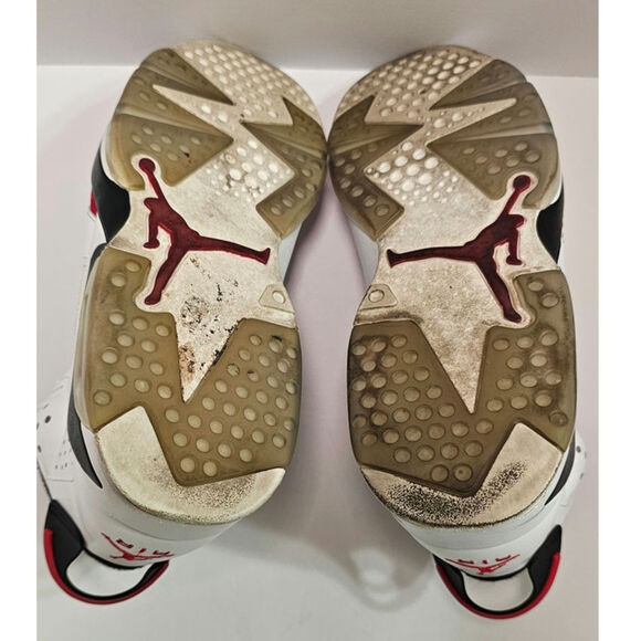 Size 10.5 - Vintage Nike Air Jordan 6 Retro OG Mid Carmine white red 2014 Retro - Picture 10 of 12